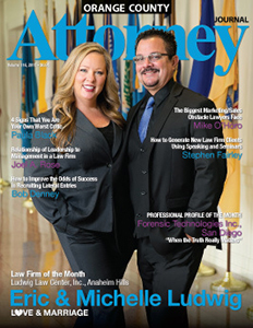 The Ludwig Law Center was featured as the Law firm of the Month in a 2015 edition of the Orange County Attorney Journal